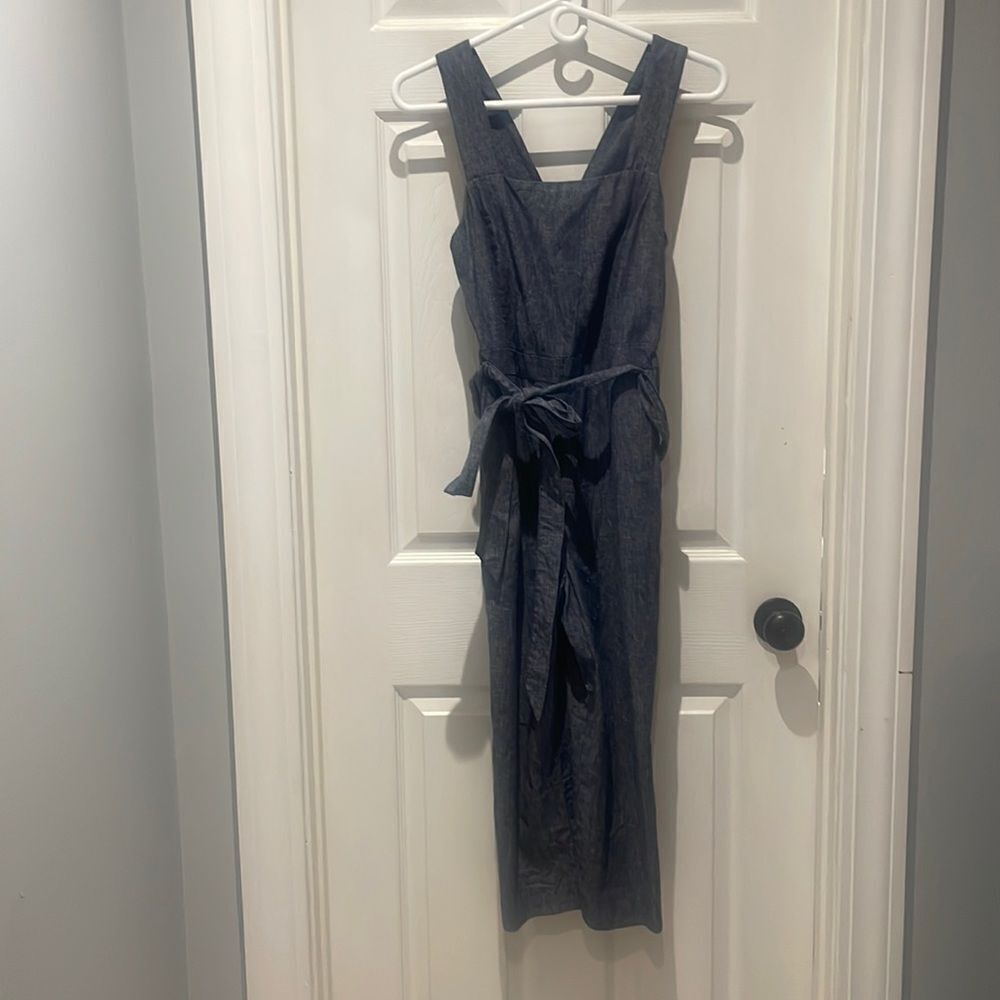 Banana Republic linen blend chambray jumpsuit SZ 0